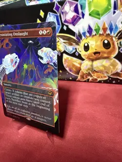 Devastating Onslaught Borderless FOIL - MYTHIC - EOE - M - Image 3