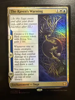The Raven's Warning 227 - R - Kaldheim - Foil - MTG - LP - Image 1