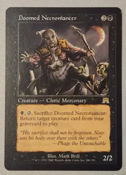 MTG Magic Gathering [x1] Doomed Necromancer [x1] Onslaught M/NM - Image 1