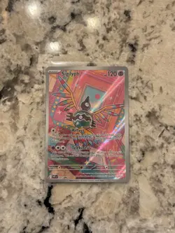 Pokemon TCG Sigilyph Illustration Rare 121/86 White Flare. Pack Pulled M/NM - Image 1
