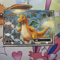 Gold Box Hit Dragonite Pokemon Safari Gold Holo Peru Non TCG #129 - Image 1