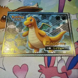 Gold Box Hit Dragonite Pokemon Safari Gold Holo Peru Non TCG #129 - Image 4