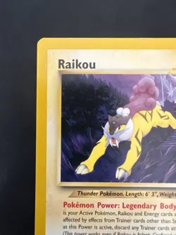 Pokemon Vintage Non Holo Rare Raikou Neo Revelation 22/64 WotC - Image 2