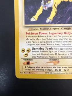 Pokemon Vintage Non Holo Rare Raikou Neo Revelation 22/64 WotC - Image 5