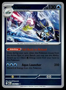 CLAWITZER 038/132 RARE MEGA EVOLUTION POKEMON - Image 1