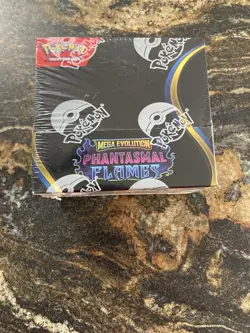 Pokemon ME2 Mega Evolution Phantasmal Flames Booster Box (Factory Sealed) - Image 1