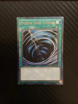 Yugioh Mystical Space Typhoon Prismatic Ultimate Rare RA02 - Image 1