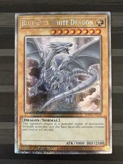 Yugioh | Blue-Eyes White Dragon | RA04 | Platinum Secret Rare | 1st Edition | NM - Image 1