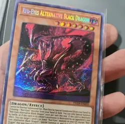 Yugioh Red-Eyes Alternative Black Dragon Prismatic Secret Rare TN19-EN005 NM - Image 1