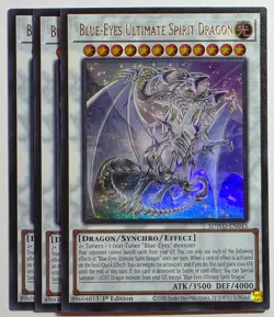 Yugioh Blue-Eyes Ultimate Spirit Dragon SDWD-EN043 Ultra Rare 1st Edition - Image 1