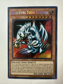 YUGIOH Blue-Eyes Toon Dragon SRL-EN000 SECRET RARE NEAR MINT - Image 1