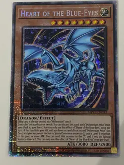 Yugioh Heart of the Blue-Eyes - 1st Edition Starlight Rare LP - Free Holo - Image 1