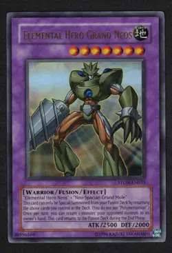 Yugioh Elemental Hero Grand Neos STON-EN035 Ultra Rare Unlimited - NM - Image 1
