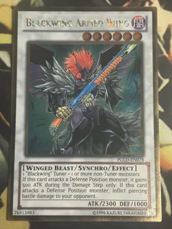Yugioh: Blackwing Armed Wing - PGLD-EN078 - Gold Rare - Unlimited - NM - Image 1