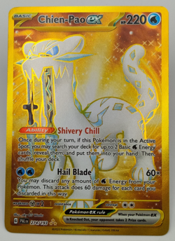 Chien-Pao ex 274/193 Paldea Evolved Full Art Gold Secret Rare Pokemon Card - Image 1