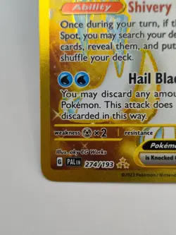 Chien-Pao ex 274/193 Paldea Evolved Full Art Gold Secret Rare Pokemon Card - Image 5