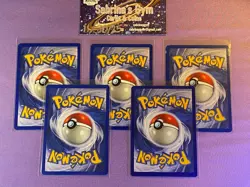 Shadowless Metapod Weedle Tangela Nidoran Koffing Base Set Pokemon Card - Image 2