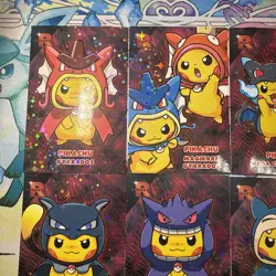 9 Star Holo Pokemon Poncho Pikachu Card Database Non TCG PeruSet Gengar Gyarados - Image 2