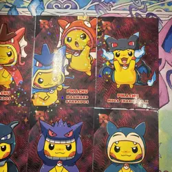 9 Star Holo Pokemon Poncho Pikachu Card Database Non TCG PeruSet Gengar Gyarados - Image 3