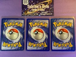 Shadowless Bulbasaur Charmander Squirtle Base Set 44 46 63/102 Pokemon Card - Image 2