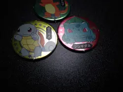 Pokemon Televikun Magazine Promo Menko Circle Card Charmander Squirtle Bulbasaur - Image 3