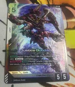 Gundam Card Game Newtype Rising Justice Gundam GD01-066 LR - Image 1