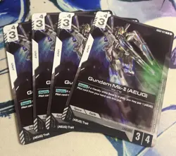 Gundam Card Game Dual Impact Gundam Mk-II AEUG GD02-071 R Playset Of 4 - Image 1
