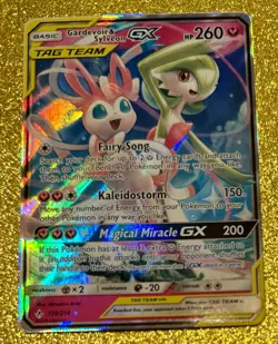 Gardevoir and Sylveon GX Tag Team LP 130/214 Unbroken Bonds Pokemon TCG Card - Image 1