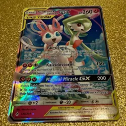 Gardevoir and Sylveon GX Tag Team LP 130/214 Unbroken Bonds Pokemon TCG Card - Image 3