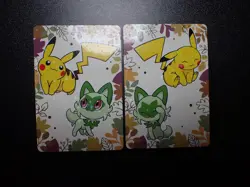 Pokemon Card Pronto Promo 2 SET Holo Pikachu Sprigatito #5970 EX - Image 1