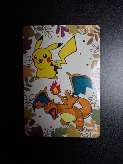 Pokemon Pronto Promo Thank you Card Holo Prism Pikachu & Charizard #5933 EX - Image 1