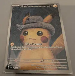 Pikachu With Grey Felt Hat 085 Promo Pokemon Van Gogh Card Sealed In Package - Image 5