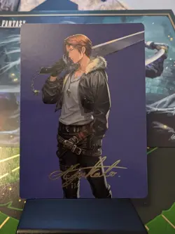 Squall, SeeD Mercenary Art Card Gold-Stamped Signature Art Series: FINAL FANTASY - Image 2