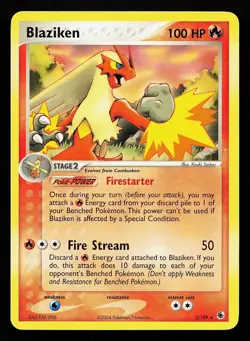 Blaziken 3/109 Rare EX Battle Stadium Pokemon Card - Image 1