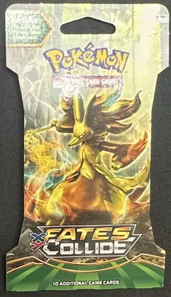Pokemon TCG: XY-Fates Collide SLEEVED Booster Pack (10 Cards) Delphox Artwork! 820650801136 - Image 1