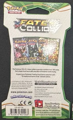 Pokemon TCG: XY-Fates Collide SLEEVED Booster Pack (10 Cards) Delphox Artwork! 820650801136 - Image 2