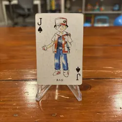 S1930 Ash Jack of Spades blue blastoise Back Deck Playing Poker Card Pokemon - Image 1