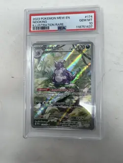Pokemon Nidoking 174/165 2023 S&V 151 Illustration Rare Card - PSA 10 GEM MINT - Image 1