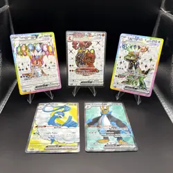 Pokemon 5 Card Lot - Full Art EX Ultra Rares NM - Image 1
