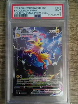 Jolteon VMAX SWSH184 SWSH: Sword & Shield Promo Card PSA 9 - Image 1