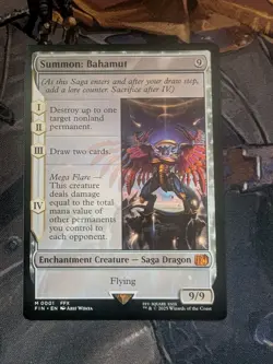 Magic The Gathering Summon: Bahamut MTG Final Fantasy Regular Never Played - Image 1