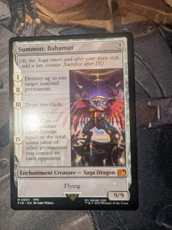 Magic The Gathering Summon: Bahamut MTG Final Fantasy Regular Never Played - Image 2