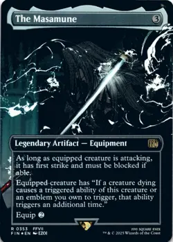 MTG The Masamune (Borderless) Foil NM FINAL FANTASY Magic 353 - Image 1