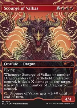 1x Scourge of Valkas Light Play MTG Magic - Kid Icarus - - Image 1
