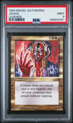 JOHAN Legends Rare PSA 9 Vintage MTG [Nostalgium] - Image 1