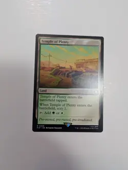 MTG - Temple of Plenty - Fallout (PIP) NM/M Condition - Image 1