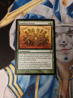 Doubling Season MTG Modern Masters Green Rare Enchantment Lightly Played x1 - Image 1