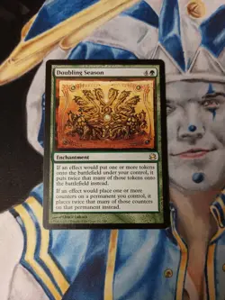 Doubling Season MTG Modern Masters Green Rare Enchantment Lightly Played x1 - Image 2