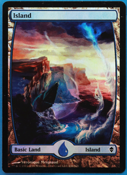 Island (236) FOIL Zendikar HP/DAMAGED (506230) ABUGames - Image 1