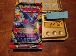 22.72g (Heavy for Lot) Phantasmal Flames Pokemon Booster Pack - Sealed #327 - Image 1